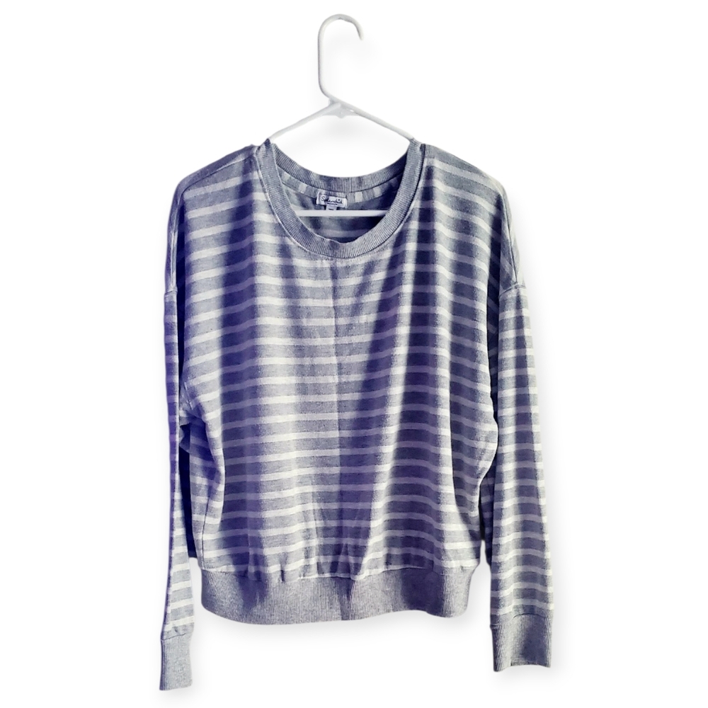 Splendid Gray Striped Women's Sweater